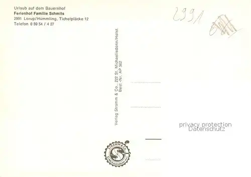 AK / Ansichtskarte Huemmling_Lorup Urlaub auf dem Bauernhof Ferienhof Schmits Kinderspielplatz Badesee 