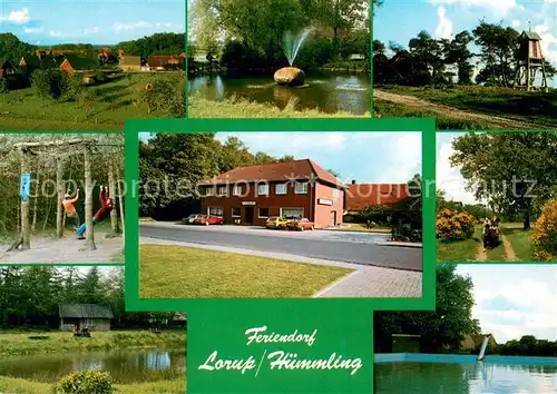 AK / Ansichtskarte Huemmling_Lorup Gaststaette Zum Kaepten Kinderspielplatz Badesee 