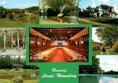 AK / Ansichtskarte Huemmling_Lorup Feriendorf Loruper Tanzdiele Kinderspielplatz Badesee 