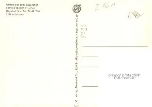 AK / Ansichtskarte Ahlerstedt Urlaub auf dem Bauernhof Pferd Ahlerstedt