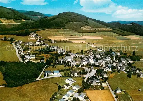 AK / Ansichtskarte Holthausen_Sauerland Fliegeraufnahme Gasthof Pension Albert Foester Holthausen_Sauerland