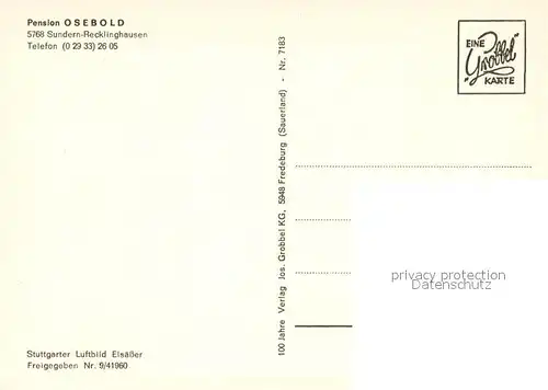 AK / Ansichtskarte Sundern_Sauerland Fliegeraufnahme Sundern_Sauerland