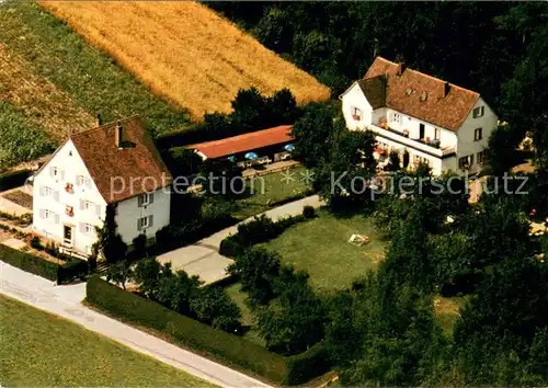 AK / Ansichtskarte Fichtenau Fliegeraufnahme Pension Haus Friedrichsruh Fichtenau
