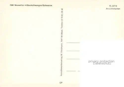 AK / Ansichtskarte Neuweiler_Albstadt Fliegeraufnahme Oberkollwangen Neuweiler_Albstadt