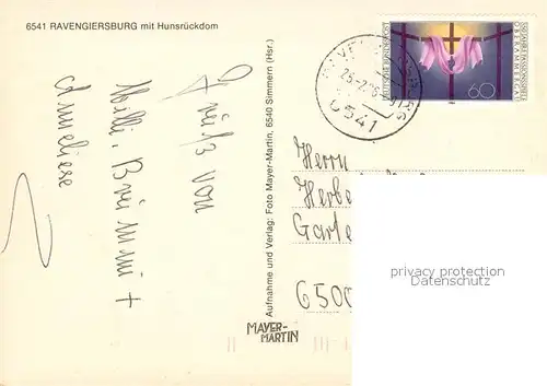 AK / Ansichtskarte Ravengiersburg mit Hunsr?ckdom Ravengiersburg