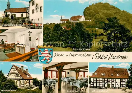AK / Ansichtskarte Haselstein Schloss mit Hubertusheim Haselstein