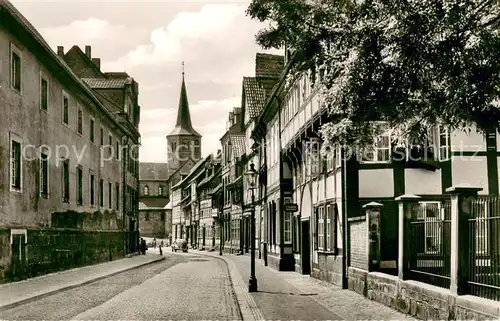 AK / Ansichtskarte Hildesheim Stadtzentrum Buellstrasse St. Godehardi Kirche Hildesheim