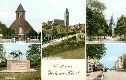 AK / Ansichtskarte Bockum Hoevel Kirchen Ehrenmal Hammer Strasse Bockum Hoevel