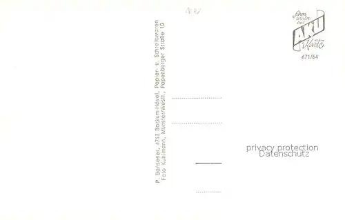 AK / Ansichtskarte Bockum Hoevel Kirchen Ehrenmal Hammer Strasse Bockum Hoevel