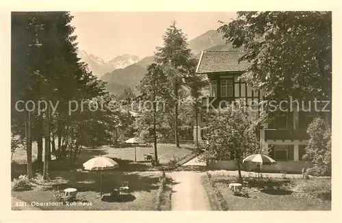 AK / Ansichtskarte Oberstdorf Hotel Pension Rubihaus Alpen Oberstdorf