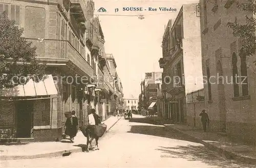 AK / Ansichtskarte Sousse Rue Villedon Sousse