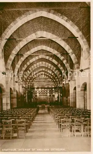 AK / Ansichtskarte Khartoum_Khartum Interior of Anglican Cathedral Khartoum Khartum