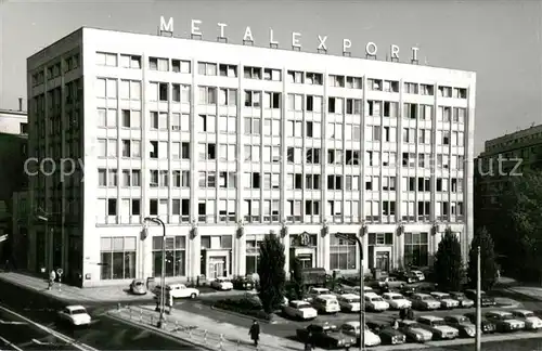 AK / Ansichtskarte Warszawa Metalexport Foreign Trade Enterprise Warszawa