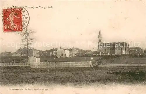 AK / Ansichtskarte Fougere_Vendee Vue generale Eglise Fougere Vendee