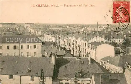 AK / Ansichtskarte Chateauroux_Indre Panorama cote sud ouest Chateauroux Indre