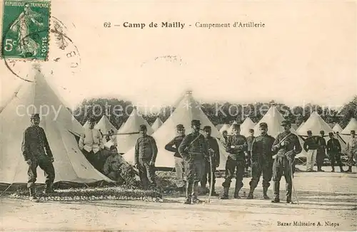 AK / Ansichtskarte Camp_de_Mailly Campement d Artillerie Camp_de_Mailly