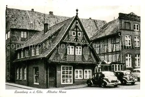AK / Ansichtskarte Lauenburg_Elbe aeltestes Haus Lauenburg Elbe