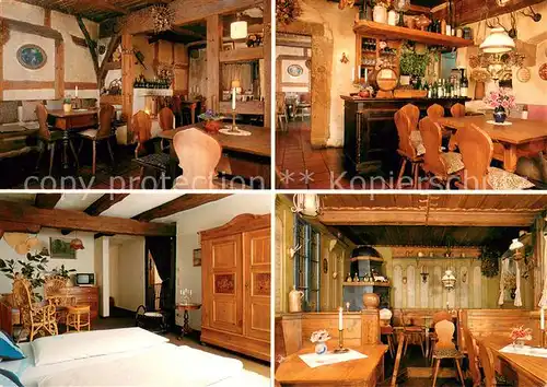 AK / Ansichtskarte Rothenburg_Tauber Hotel Altfraenkische Weinstube Restaurant Fremdenzimmer Rothenburg Tauber