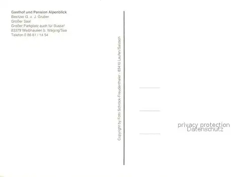 AK / Ansichtskarte Weibhausen Gasthof Pension Alpenblick Restaurant Fremdenzimmer Alpenblick Weibhausen