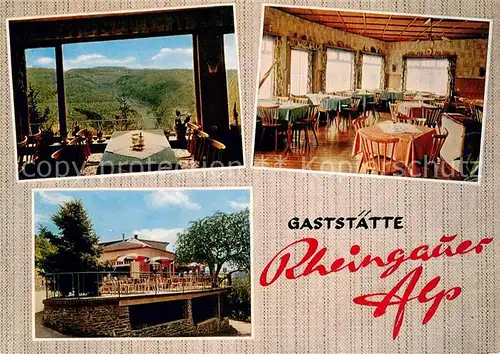 AK / Ansichtskarte Lorch_Rheingau Restaurant Rheingauer Alp Lorch Rheingau