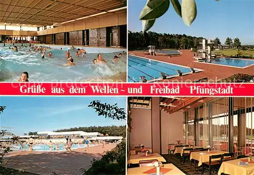 AK / Ansichtskarte Pfungstadt Wellen  und Freibad Pfungstadt