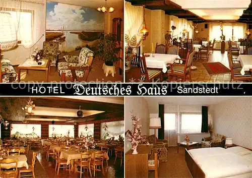 AK / Ansichtskarte Sandstedt Hotel Deutsches Haus Sandstedt