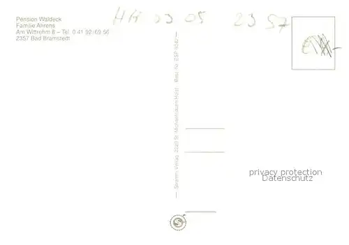 AK / Ansichtskarte Bad_Bramstedt Pension Waldeck Bad_Bramstedt