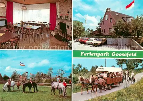 AK / Ansichtskarte Goosefeld Ferienpark Pferdwagen Goosefeld