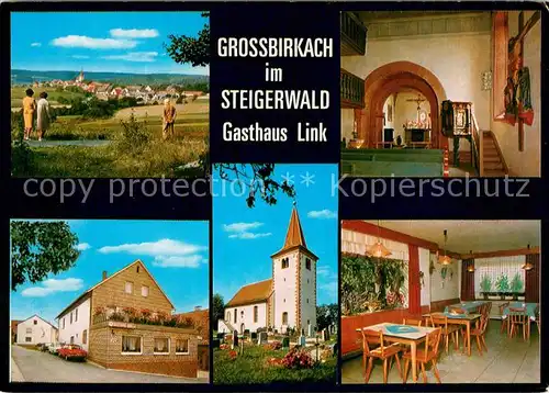 AK / Ansichtskarte Grossbirkach_Oberfranken Gasthaus Link im Steigerwald Grossbirkach Oberfranken