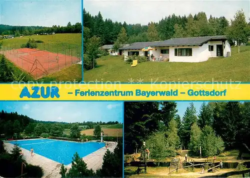 AK / Ansichtskarte Gottsdorf_Niederbayern AZUR Ferienzentrum Bayerwald Tennis Gottsdorf Niederbayern