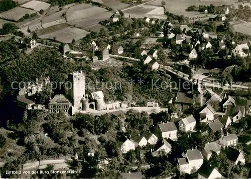 AK / Ansichtskarte Hattingen_Ruhr Burg Blankenstein Fliegeraufnahme Hattingen Ruhr