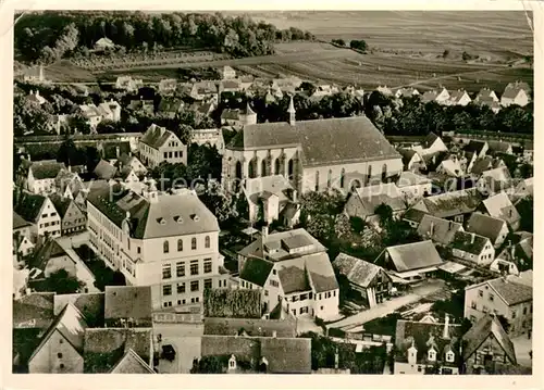 AK / Ansichtskarte Noerdlingen Stadtpfarrkirche St. Salvator Kloster St. Maria Stern Fliegeraufnahme Noerdlingen