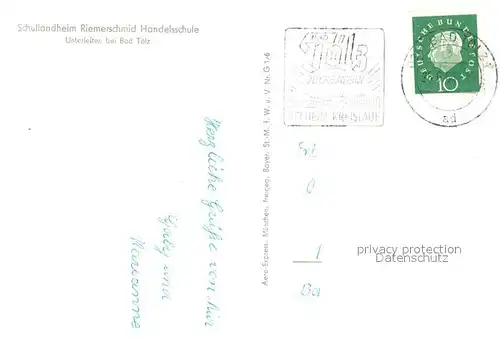 AK / Ansichtskarte Unterleiten Schullandheim Riemerschmid Handelsschule Fliegeraufnahme Unterleiten