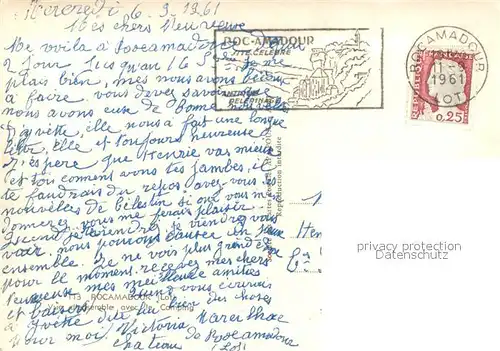 AK / Ansichtskarte Rocamadour Vue d ensemble avec le camping Rocamadour