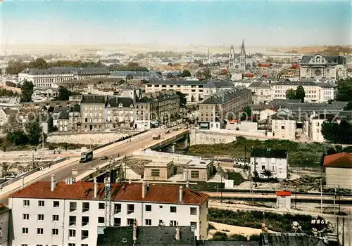 AK / Ansichtskarte Chalons sur Marne Panorama Aufnahme um 1956 