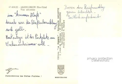 AK / Ansichtskarte Sarre Union Vue aerienne Sarre Union