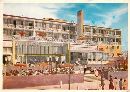 AK / Ansichtskarte Zandvoort_Holland Hotel Bouwes Illustration Kuenstlerkarte Zandvoort_Holland