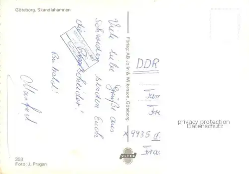 AK / Ansichtskarte Goeteborg Skandiahamnen Hafen Faehre Goeteborg