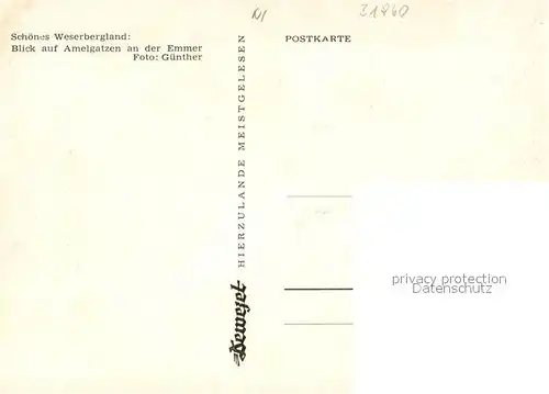 AK / Ansichtskarte Amelgatzen Partie an der Emmer Holzbruecke Amelgatzen