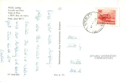 AK / Ansichtskarte Pecs Fliegeraufnahme Pecs