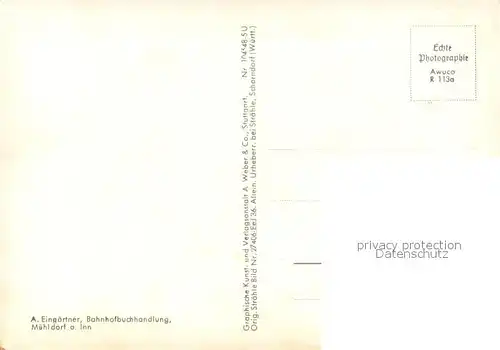 AK / Ansichtskarte Muehldorf_Inn Fliegeraufnahme Muehldorf Inn