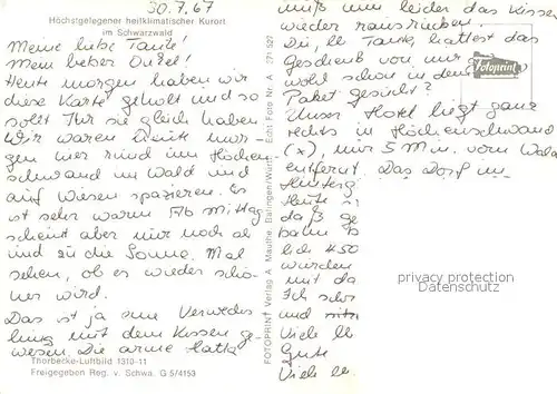 AK / Ansichtskarte Hoechenschwand Kurort im Schwarzwald Fliegeraufnahme Hoechenschwand