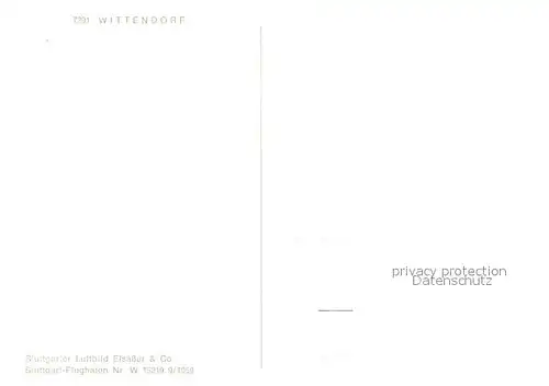 AK / Ansichtskarte Wittendorf Schwarzwald Fliegeraufnahme Wittendorf