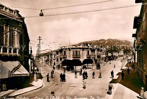 AK / Ansichtskarte Reggio_Calabria Corso Caribaldi e Via Giuseppe De Navara Reggio_Calabria
