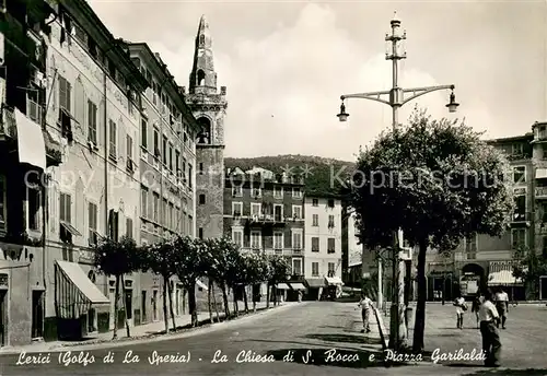 AK / Ansichtskarte Lerici Chiesa di San Rocco e Piazza Garibaldi Lerici