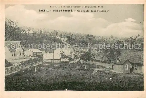 AK / Ansichtskarte Etat_du_Parana Une route dans l interieur 