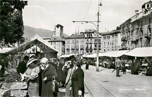 AK / Ansichtskarte Locarno_Lago_Maggiore Mercato Locarno_Lago_Maggiore