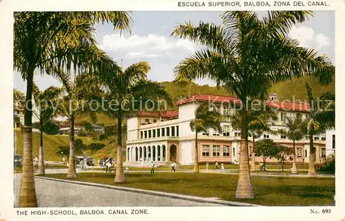 AK / Ansichtskarte Balboa_Panama Escuela Superior Zona del Canal Balboa Panama