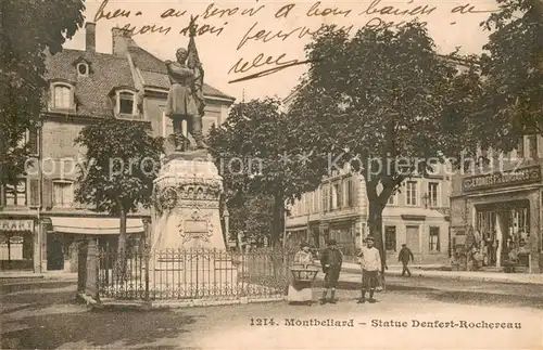 AK / Ansichtskarte Montbeliard Statue Denfert Rochereau Montbeliard