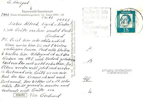 AK / Ansichtskarte Windischbergerdorf Bayerwald Sanatorium Windischbergerdorf